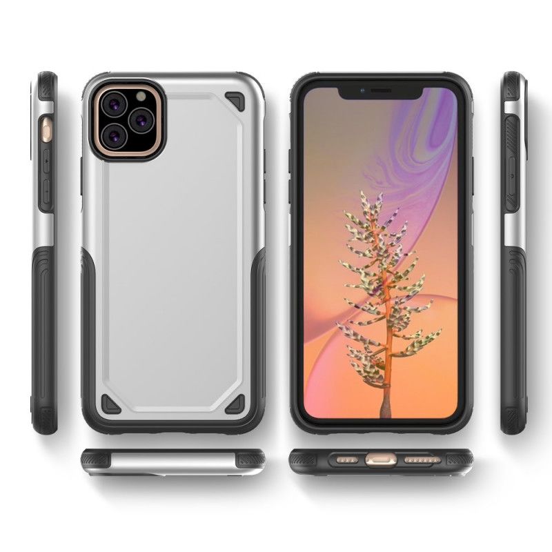 Futerały iPhone 11 Pro Zielony Szary Etui na Telefon Efekt Metalu Premium