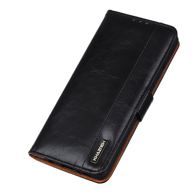 Etui Folio OnePlus 8T Czerwony Czarny Elegancja Skórzana Khazneh Etui Ochronne