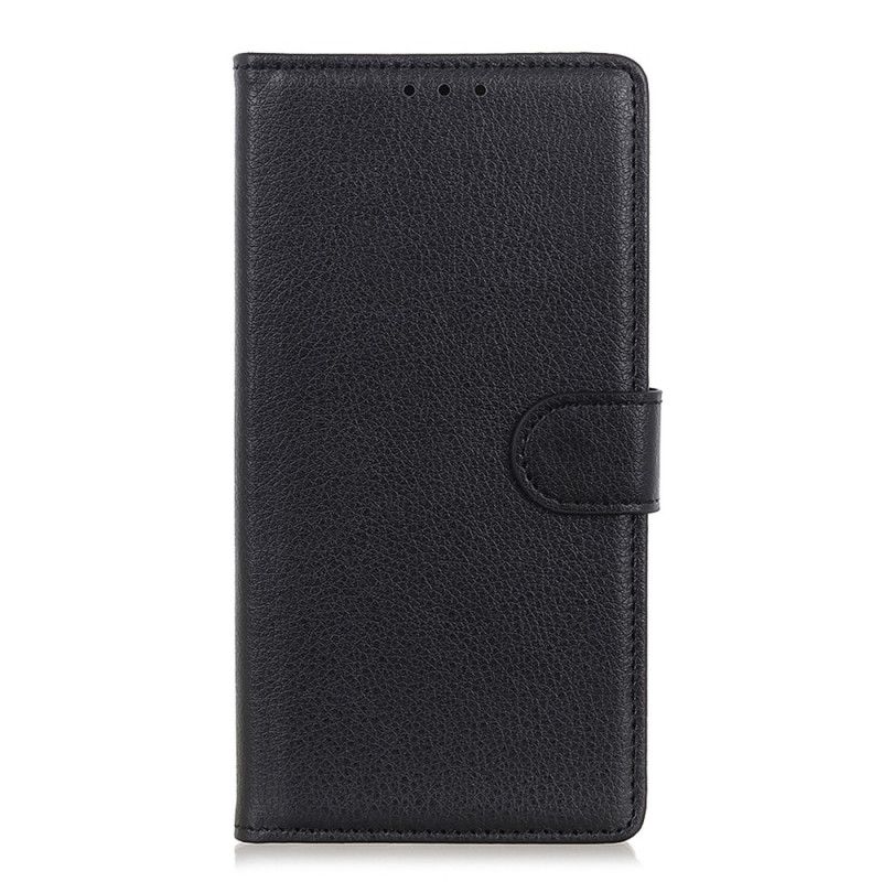 Etui Folio OnePlus 8T Czerwony Czarny Tradycyjnie Liczi