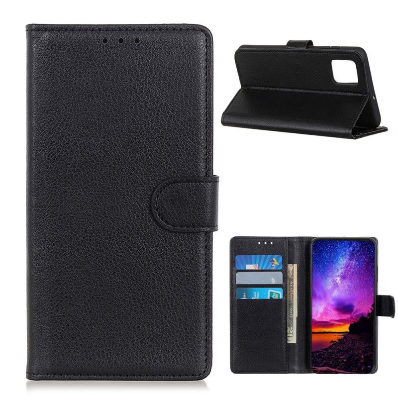 Etui Folio OnePlus 8T Czerwony Czarny Tradycyjnie Liczi