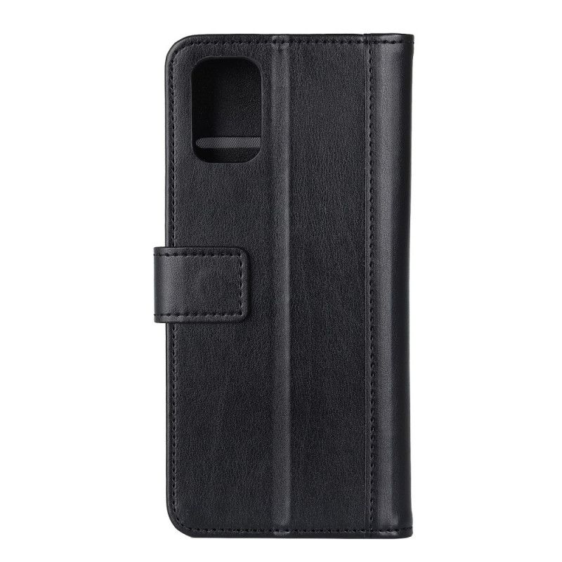 Etui Folio OnePlus 8T Zielony Czarny Styl Dwoiny Skóry