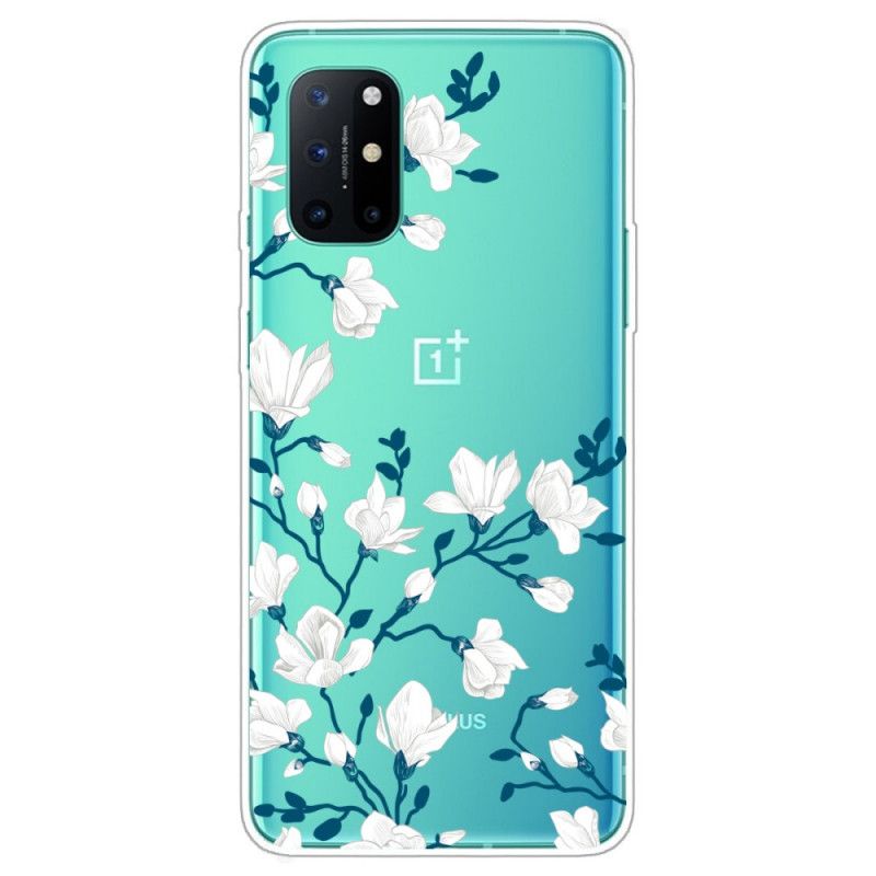 Etui OnePlus 8T Białe Kwiaty