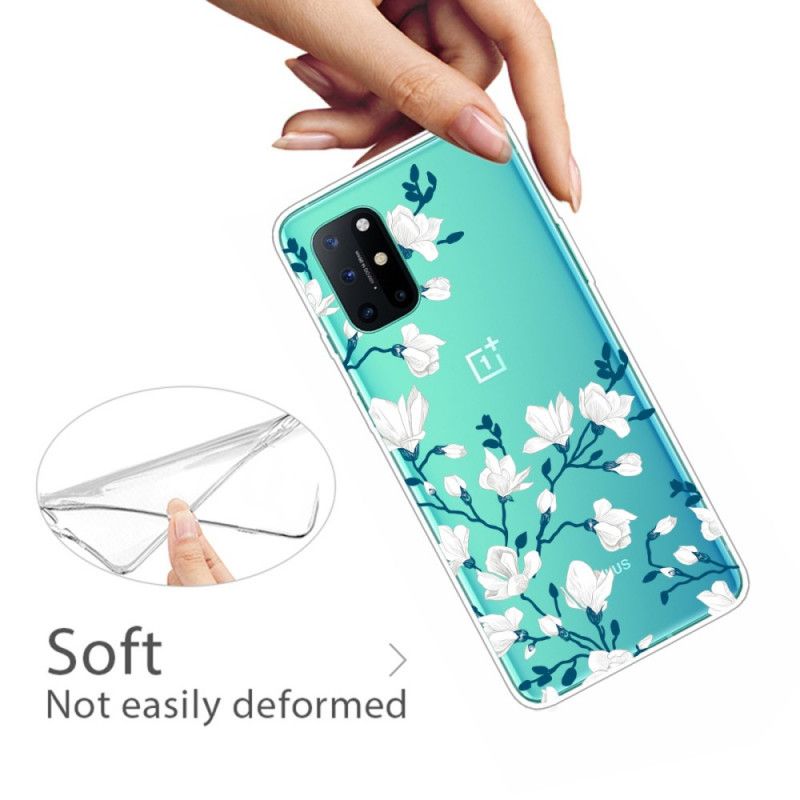 Etui OnePlus 8T Białe Kwiaty