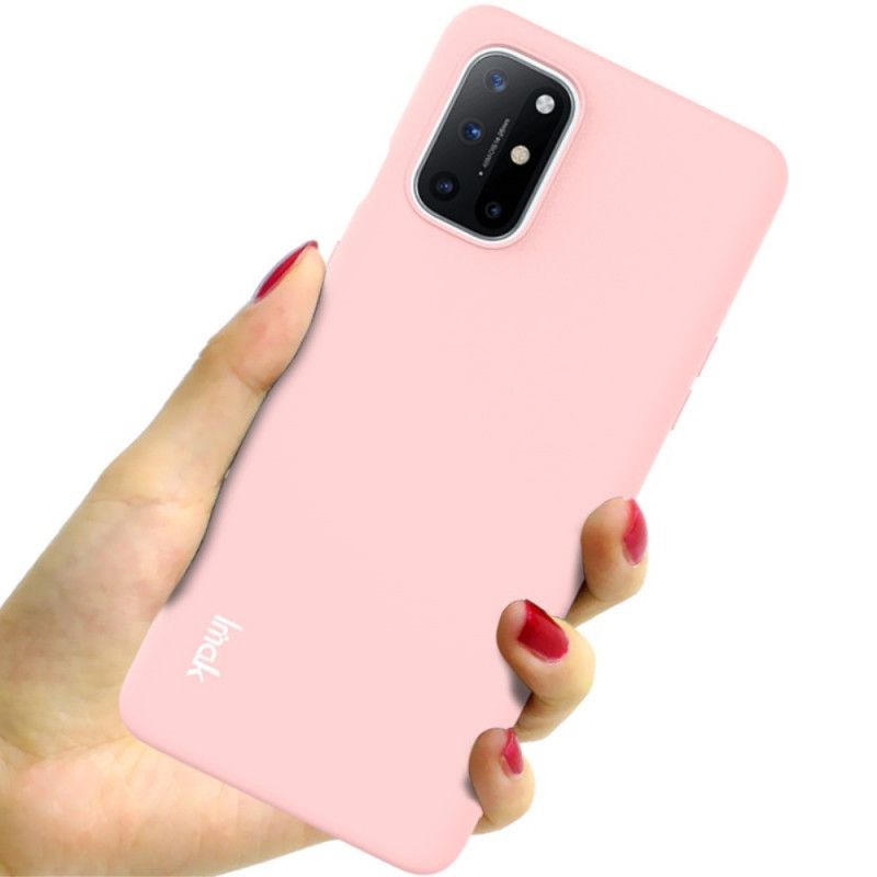 Etui OnePlus 8T Czerwony Czarny Kolory Ścinki Serii Imak Uc-2