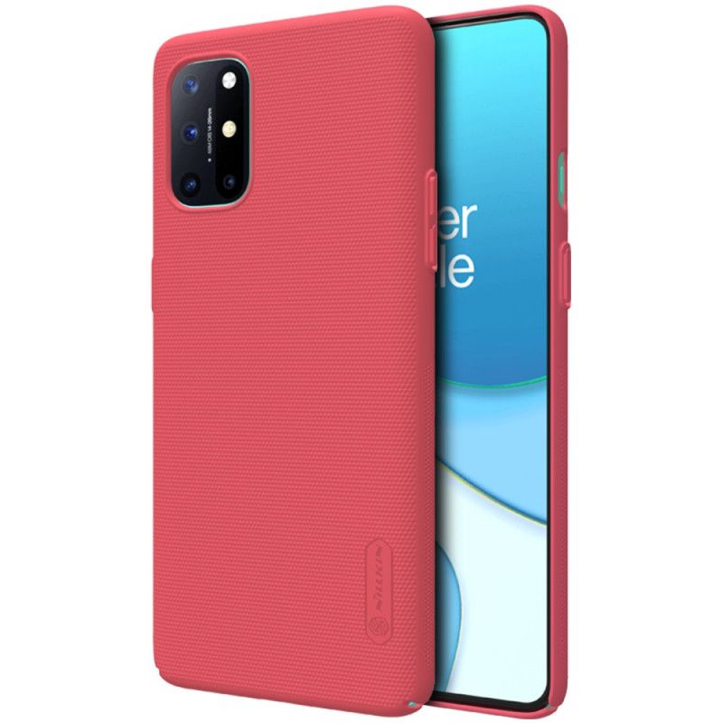 Etui OnePlus 8T Czerwony Czarny Sztywny Matowy Nillkin Etui Ochronne