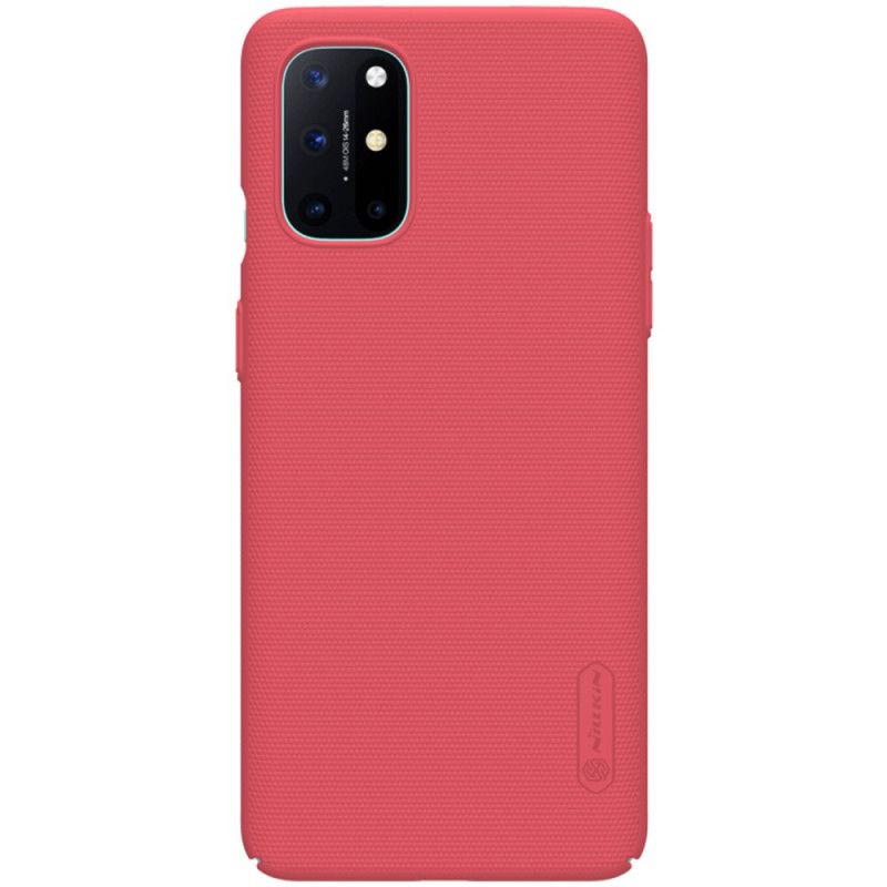 Etui OnePlus 8T Czerwony Czarny Sztywny Matowy Nillkin Etui Ochronne