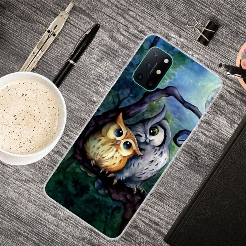 Etui OnePlus 8T Malowanie Sowy