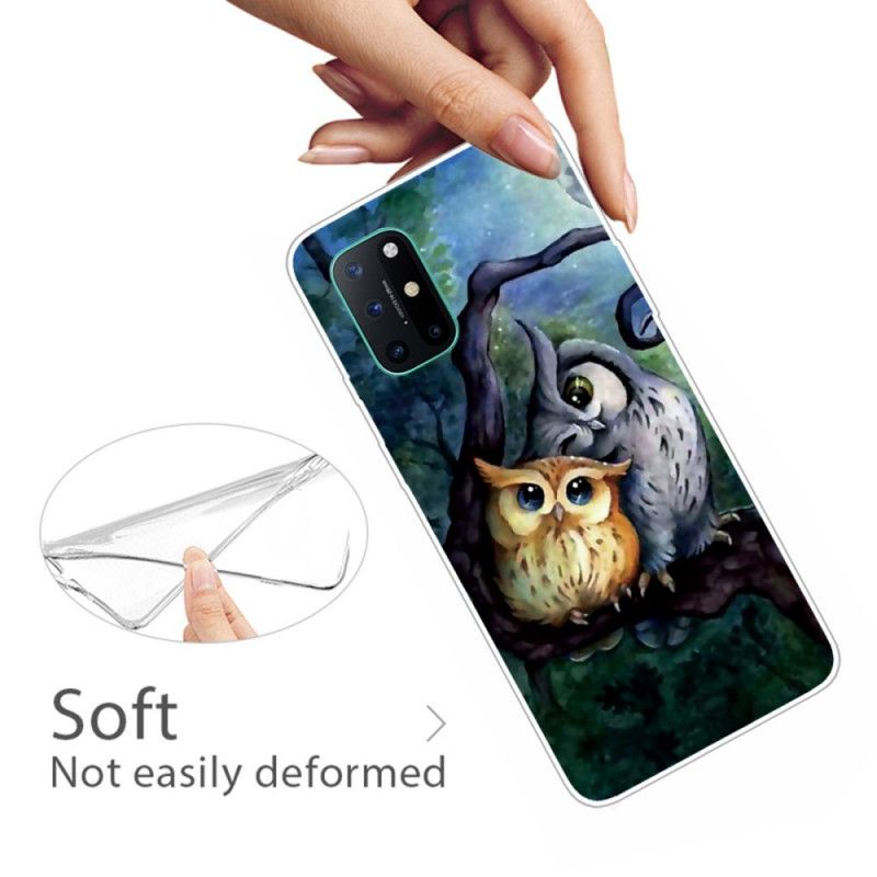 Etui OnePlus 8T Malowanie Sowy