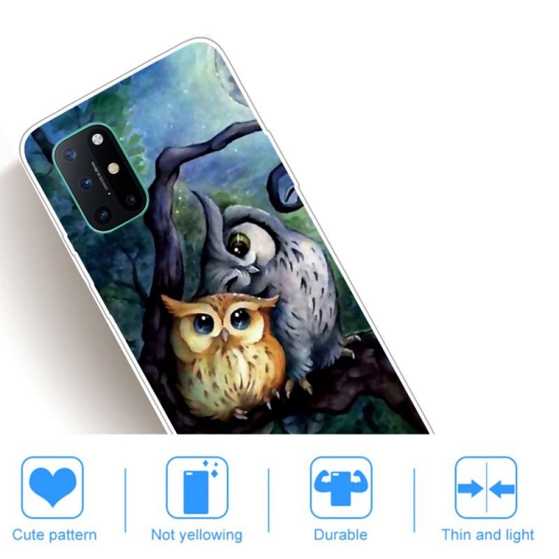 Etui OnePlus 8T Malowanie Sowy