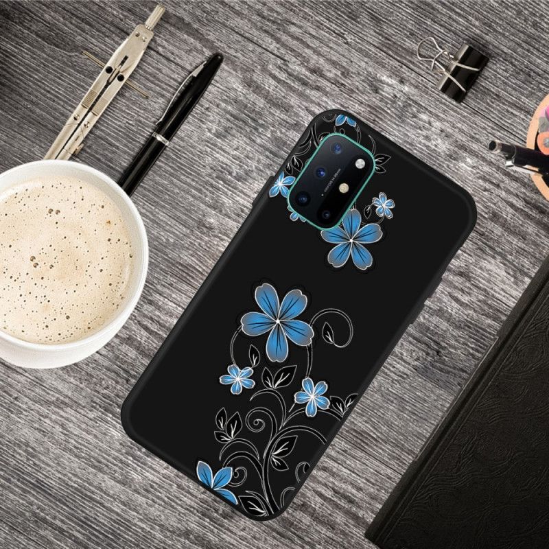 Etui OnePlus 8T Niebieskie Kwiaty