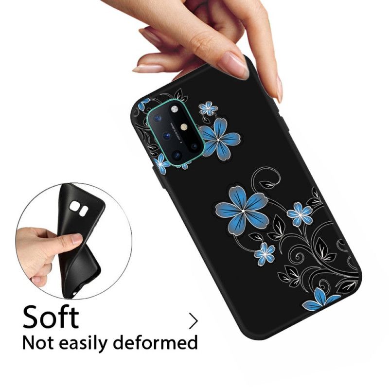 Etui OnePlus 8T Niebieskie Kwiaty