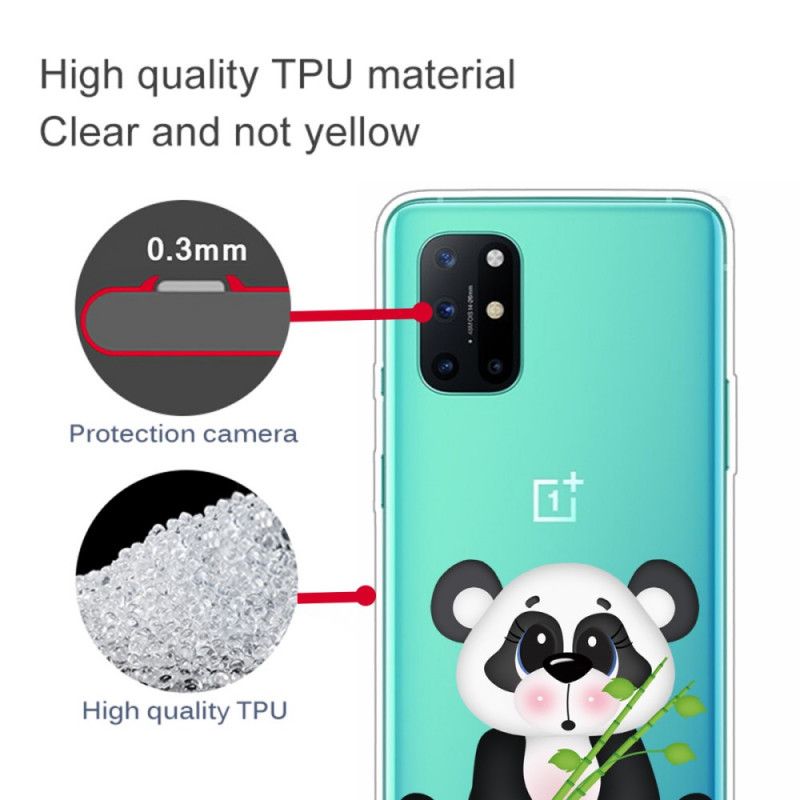 Etui OnePlus 8T Przezroczysta Smutna Panda