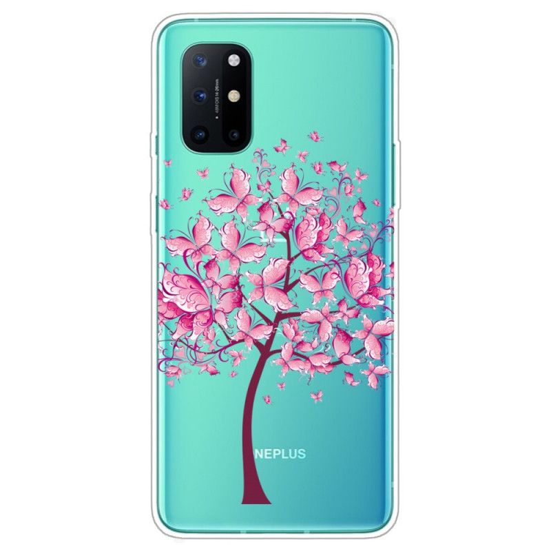 Etui OnePlus 8T Przezroczyste Drzewo Motyla Etui Ochronne