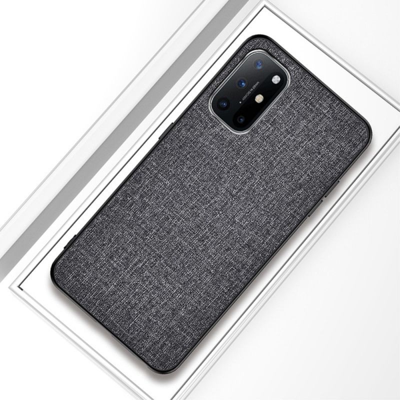 Etui OnePlus 8T Szary Czarny Tekstura Tkaniny