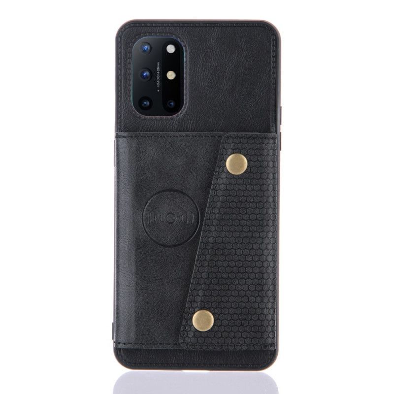 Etui OnePlus 8T Szary Czarny Zatrzaskowy Portfel