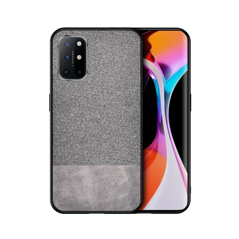 Etui OnePlus 8T Szary Czarny Zgryz Ze Sztucznej Skóry Etui Ochronne