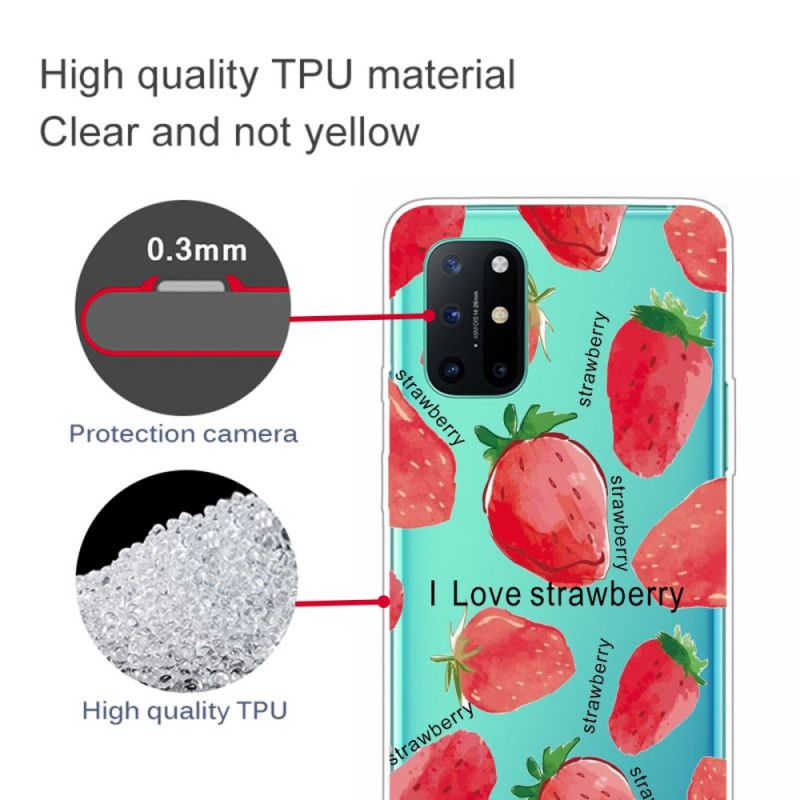 Etui OnePlus 8T Truskawka / Kocham Truskawkę