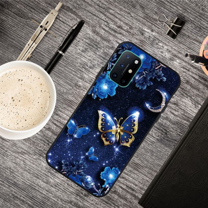 Etui OnePlus 8T Złoty Motyl Etui Ochronne