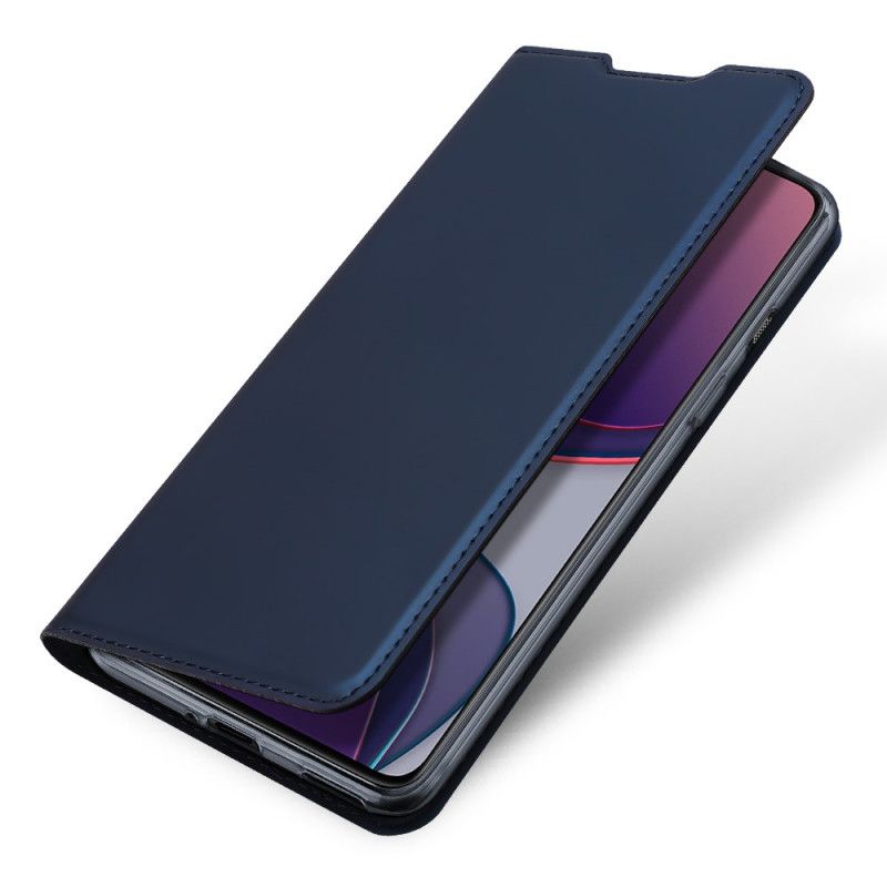 Flip Kotelot OnePlus 8T Granatowy Czarny Etui na Telefon Skóra Pro Dux Ducis