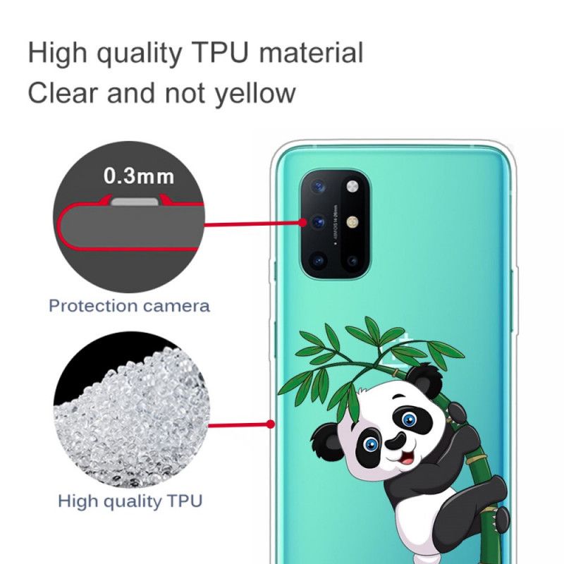 Futerały OnePlus 8T Etui na Telefon Przezroczysta Panda Na Bambusie