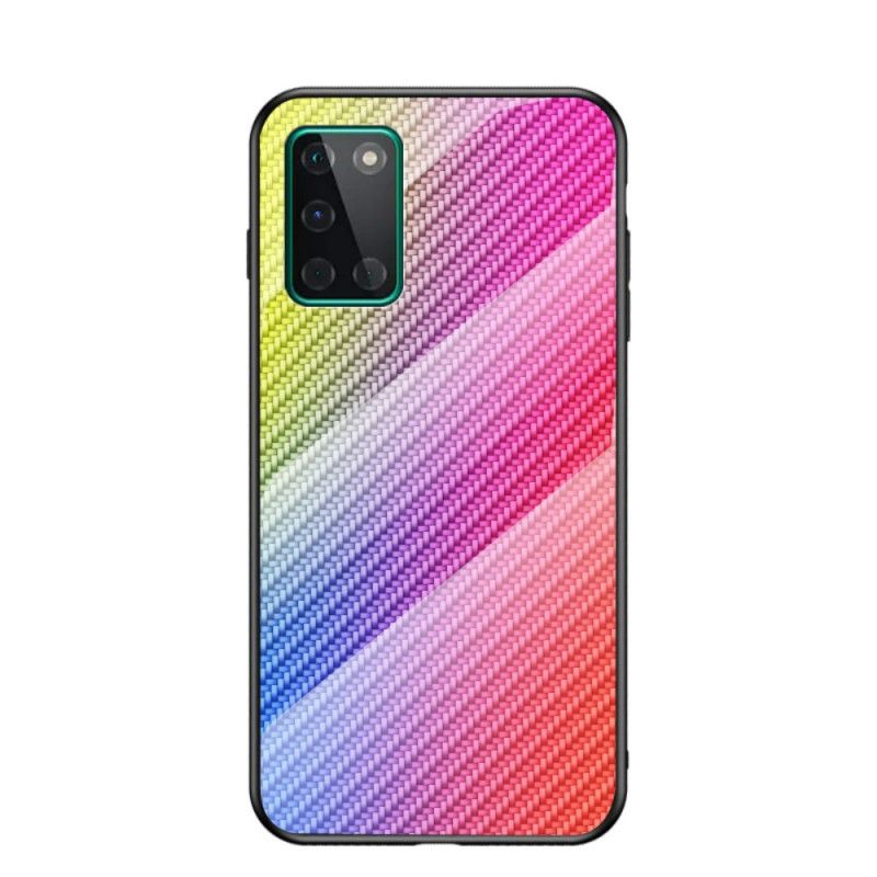 Futerały OnePlus 8T Magenta Czarny Etui na Telefon Szkło Hartowane Z Włókna Węglowego