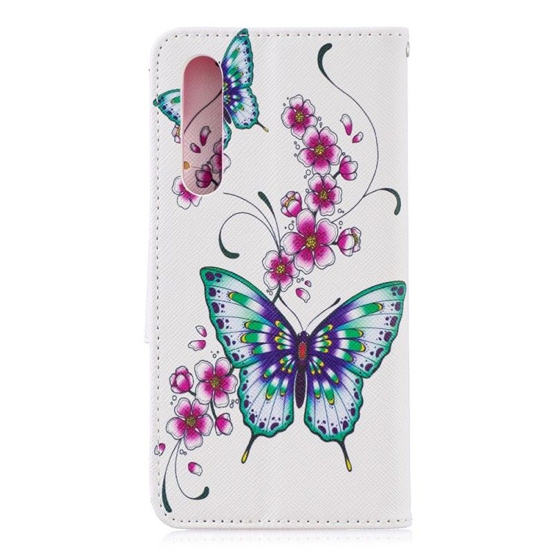 Etui Folio Huawei P30 Cudowne Motyle Etui Ochronne