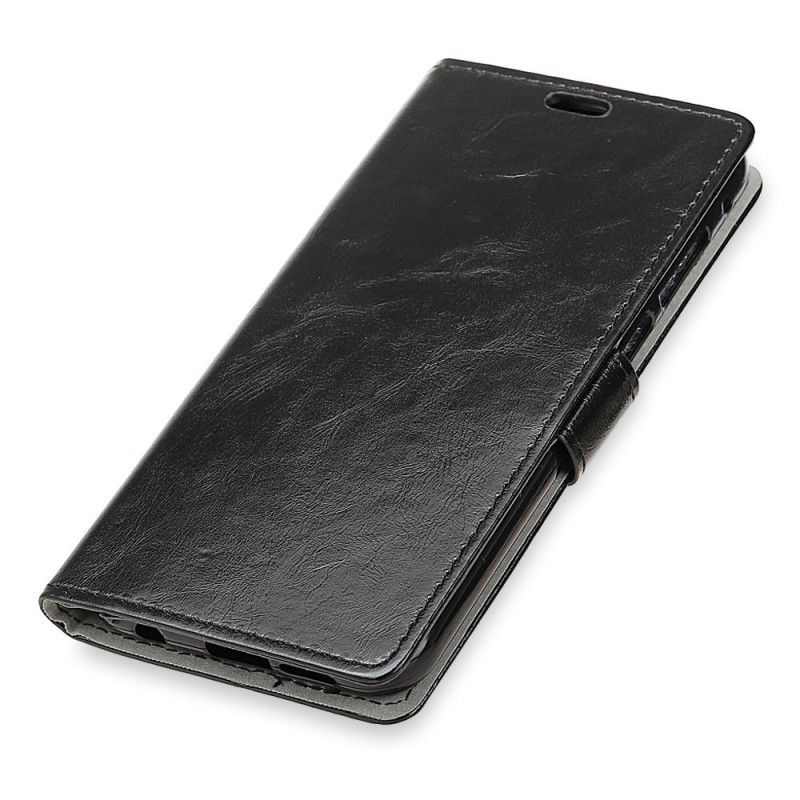 Etui Folio Huawei P30 Czerwony Czarny Ekoskóra W Stylu Retro Etui Ochronne