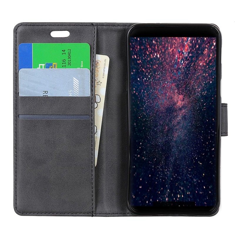 Etui Folio Huawei P30 Efekt Skóry Matowej Retro Etui Ochronne