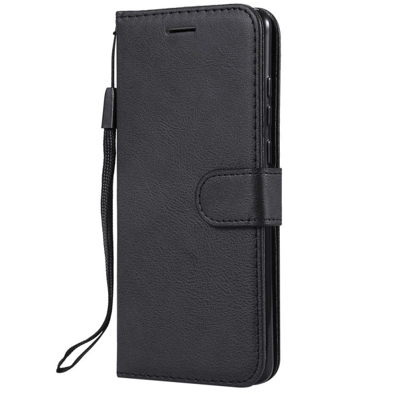 Etui Folio Huawei P30 Efekt Skóry Ze Stringami