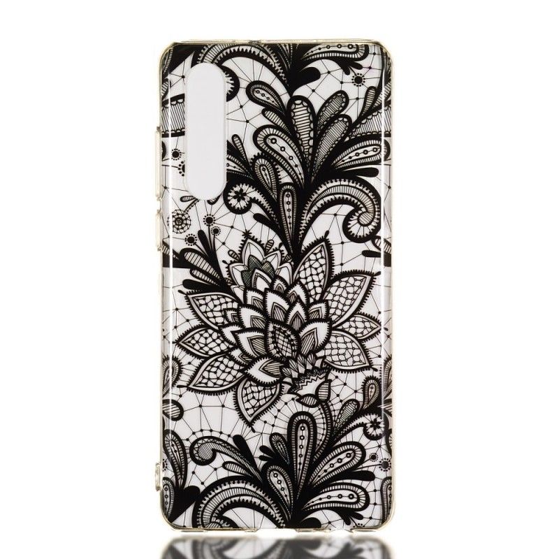 Etui Huawei P30 Czarna Koronka Etui Ochronne