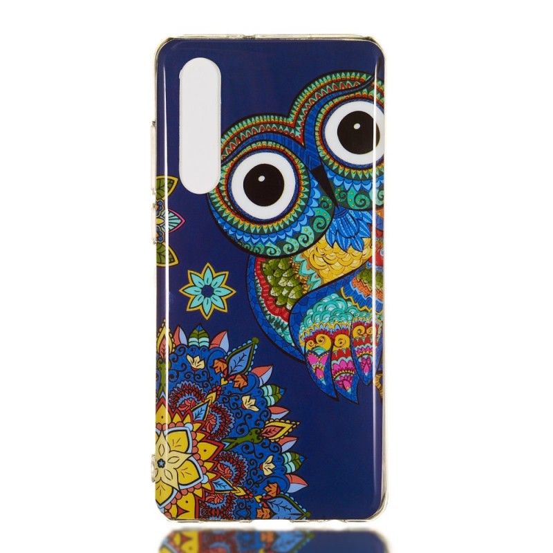 Etui Huawei P30 Fluorescencyjna Sowa Mandala