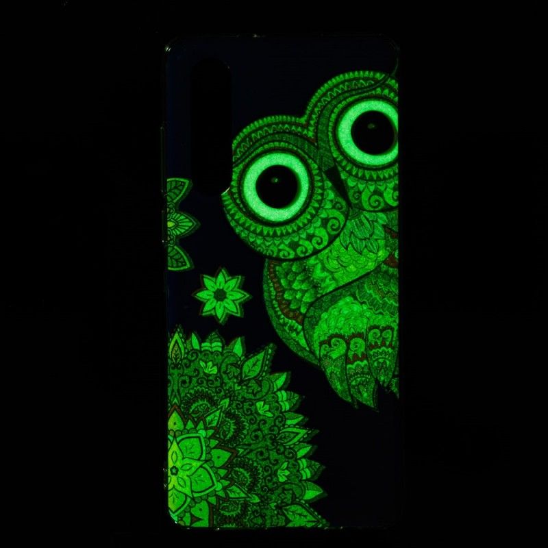 Etui Huawei P30 Fluorescencyjna Sowa Mandala