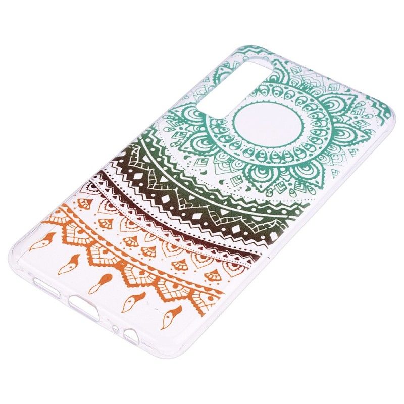 Etui Huawei P30 Przezroczysta Kolorowa Mandala