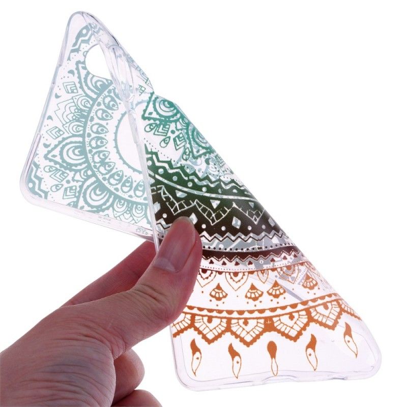 Etui Huawei P30 Przezroczysta Kolorowa Mandala