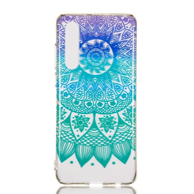 Etui Huawei P30 Przezroczysta Kolorowa Mandala Etui Ochronne