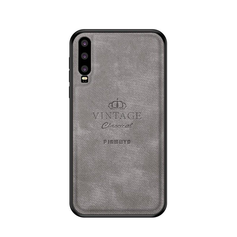 Etui Huawei P30 Szary Czarny Honorowy Rocznik