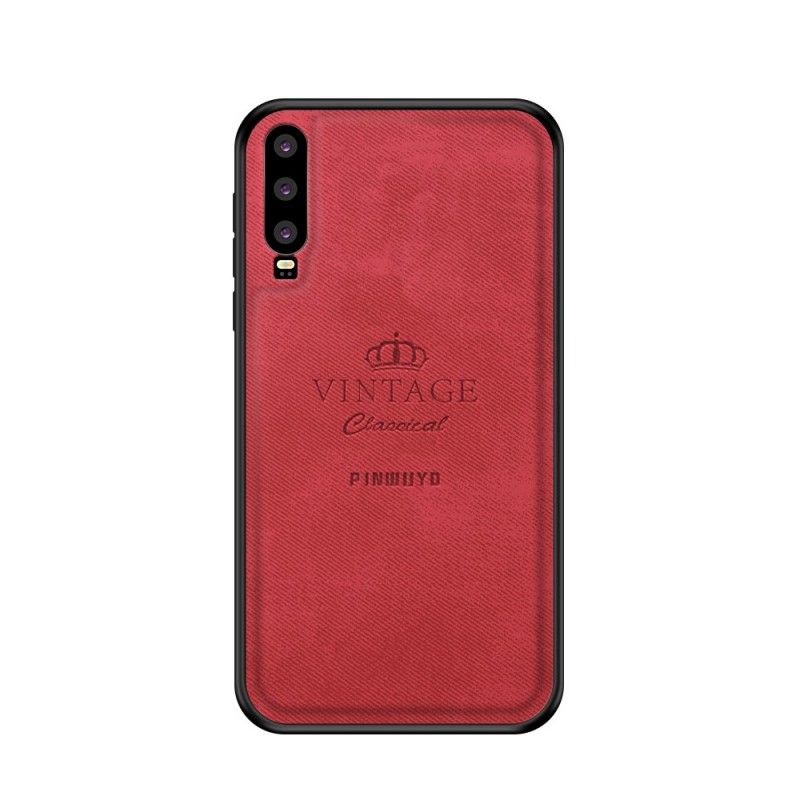 Etui Huawei P30 Szary Czarny Honorowy Rocznik