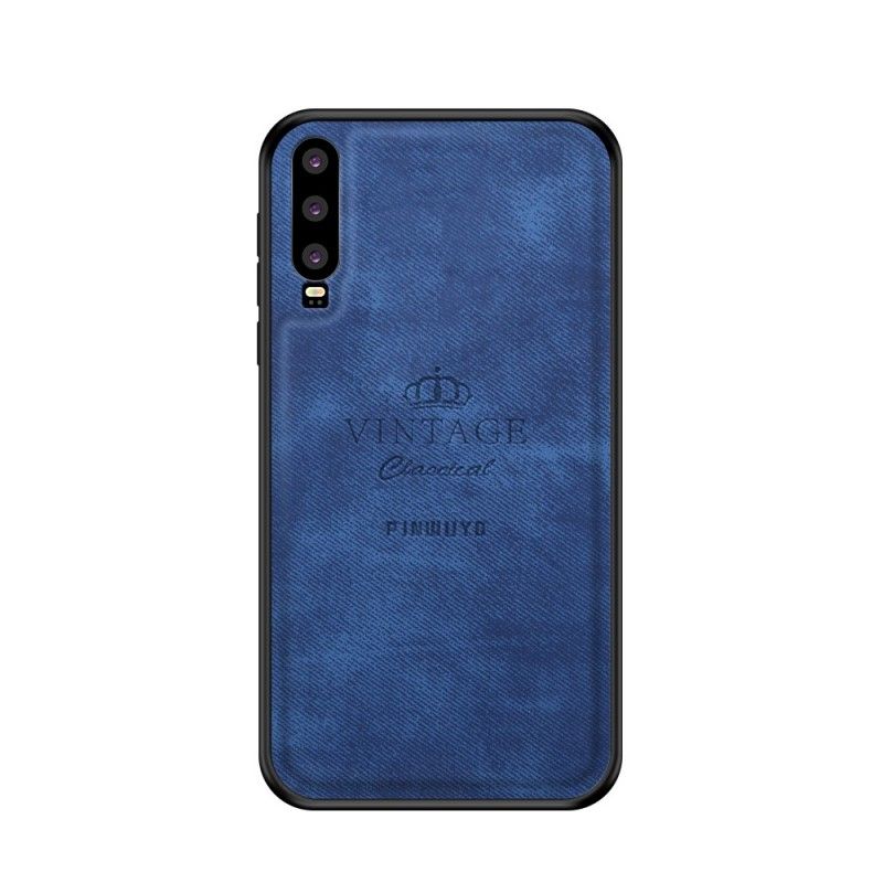 Etui Huawei P30 Szary Czarny Honorowy Rocznik