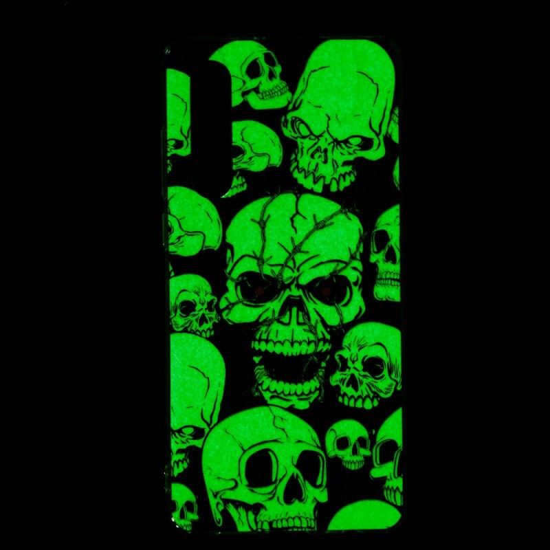 Etui Huawei P30 Uwaga Fluorescencyjne Czaszki