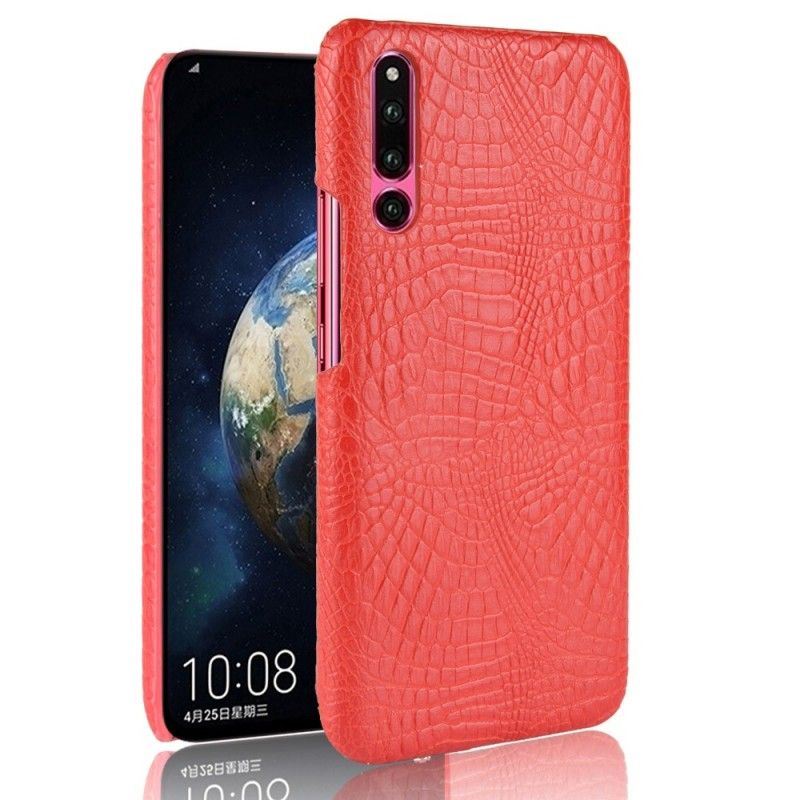 Futerały Huawei P30 Biały Czarny Etui na Telefon Efekt Skóry Krokodyla