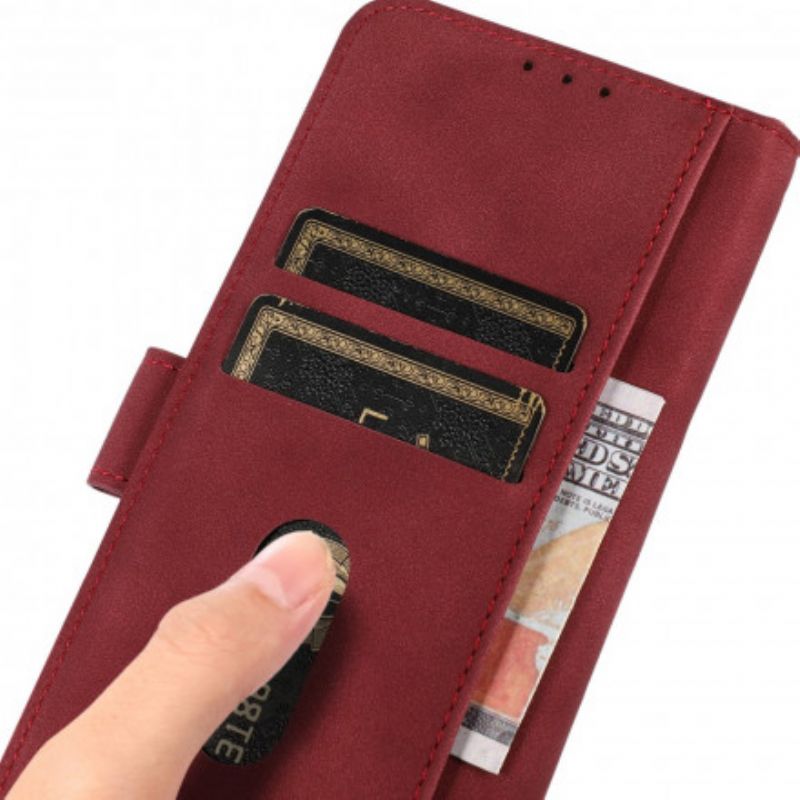 Etui Folio Do Sony Xperia 10 Iii Efekt Skóry Moda Khazneh