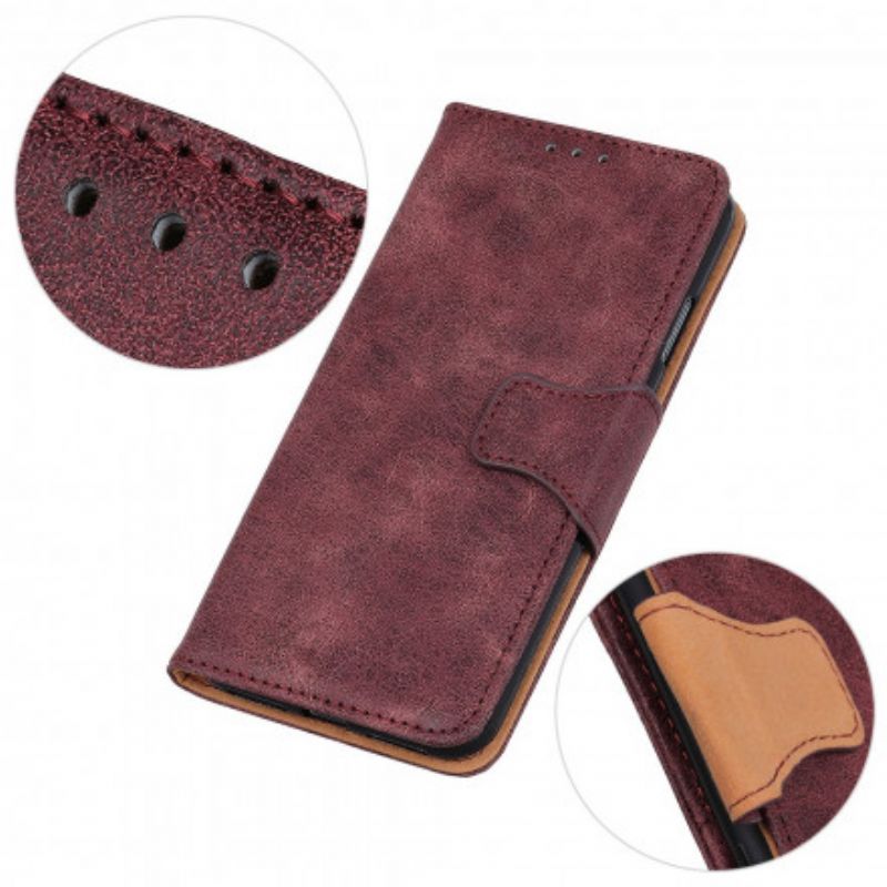 Etui Folio Do Sony Xperia 10 Iii Vintage Split Skóra