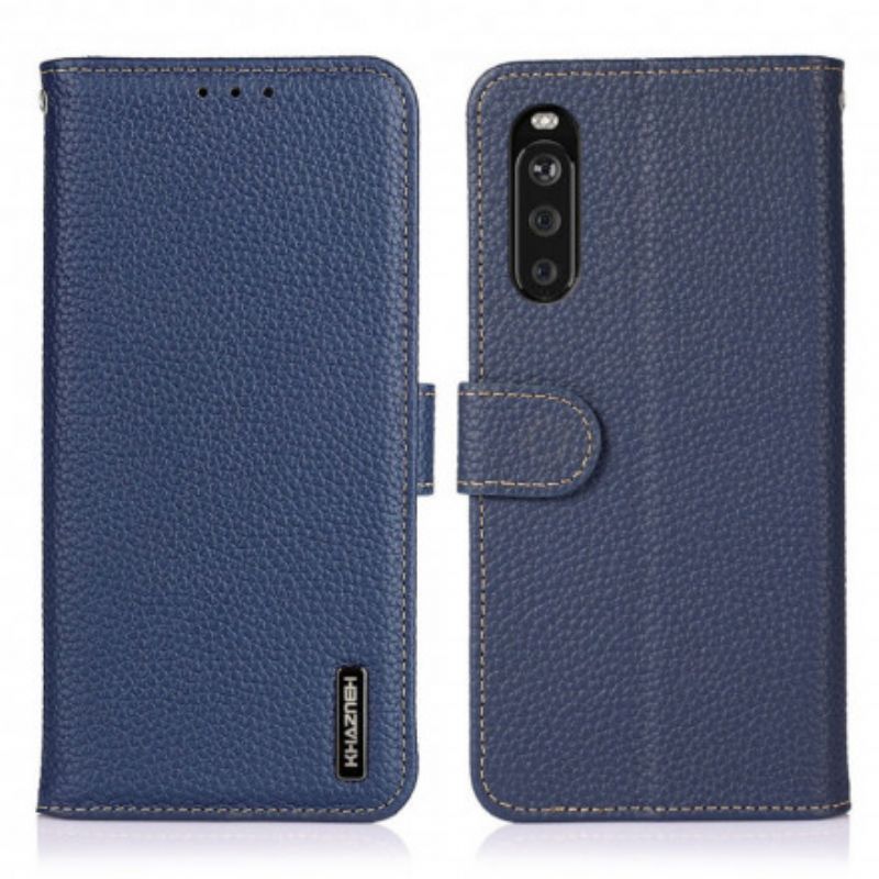 Etui Folio Sony Xperia 10 Iii Lychee Leather Khazneh Etui Ochronne