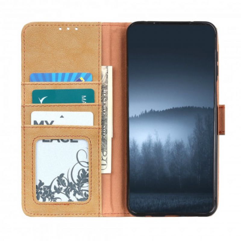 Etui Folio Sony Xperia 10 Iii Sztuczna Dwoina Retro Khazneh