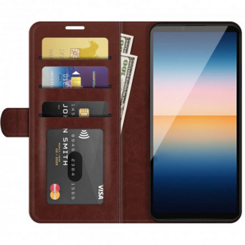 Etui Folio Sony Xperia 10 Iii Ultra Sztuczna Skóra Etui Ochronne