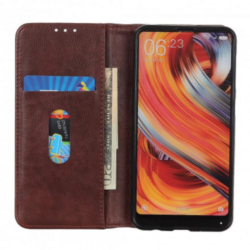 Flip Kotelot Sony Xperia 10 Iii Etui Na Telefon Elegance Split Liczi Skóra