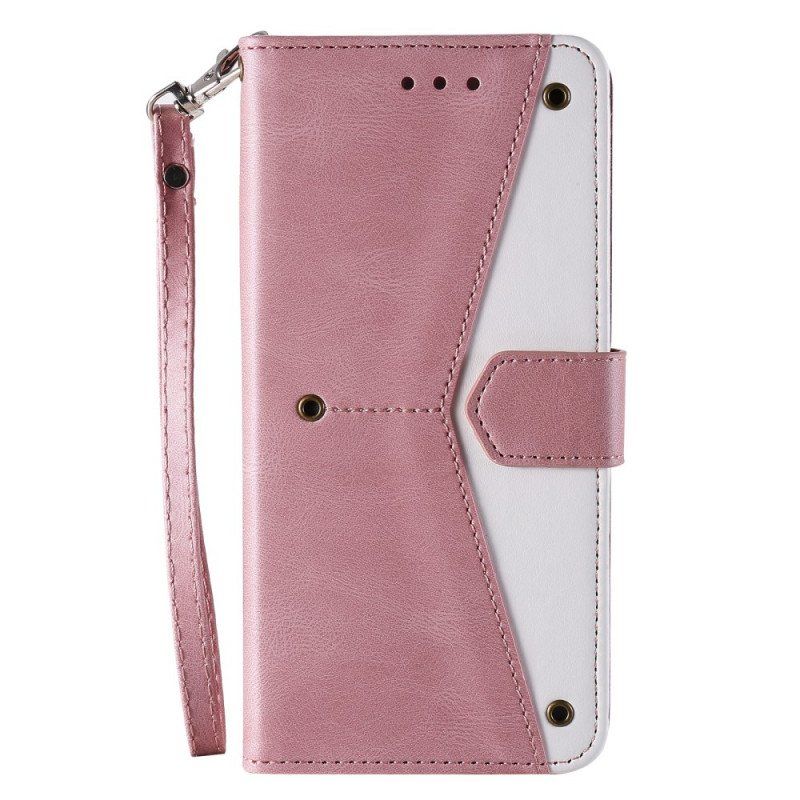 Etui Folio do Samsung Galaxy A13 Szwy W Dotyku