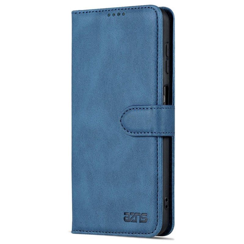 Etui Folio do Samsung Galaxy A13 z Łańcuch Paski W Stylu Vintage Azns