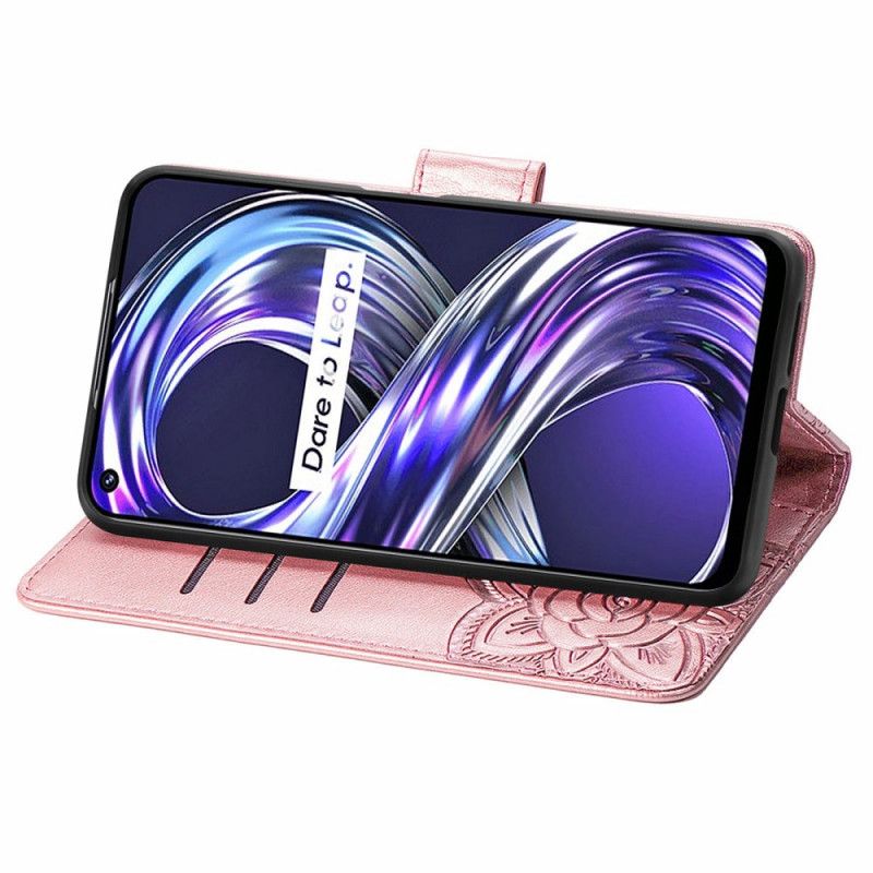 Etui Folio Do Realme 8i Pół Motyli