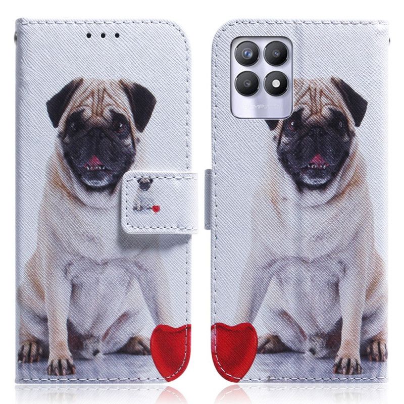 Etui Folio Realme 8i Mops Pies